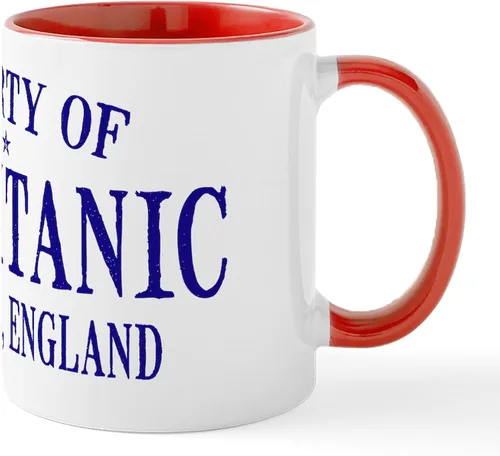 Vista 11 de CafePress The Courageous Titanic Band Taza de café de cerámica de 11 oz (11.0 fl oz)
