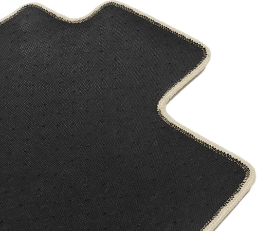 Vista 6 de IKON MOTORSPORTS, alfombrilla compatible con Toyota Camry 2012-2017, alfombrillas de nylon beige para el suelo del coche, delanteras y traseras