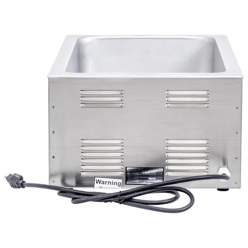 Vista 4 de Adcraft Calentador de alimentos de tamaño completo, 1200 W, en acero inoxidable (FW-1200W)
