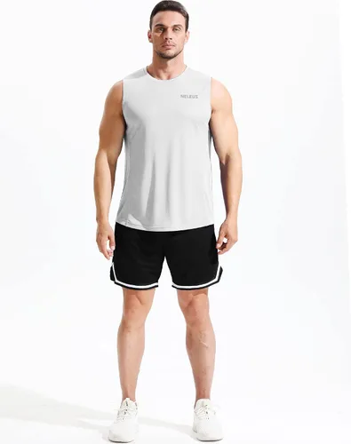 Vista 6 de NELEUS Camiseta sin mangas Dry Fit para hombre