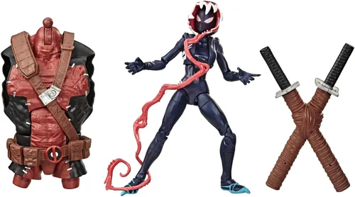 Vista 2 de Marvel Hasbro Legends Series Venom - Figura de acción coleccionable de 6 pulgadas, juguete, Ghost-Spider, diseño premium, negro
