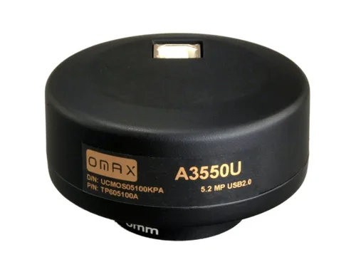 Vista 3 de AmScope OMAX A3550U - Cámara digital de microscopio USB de 5.0 MP