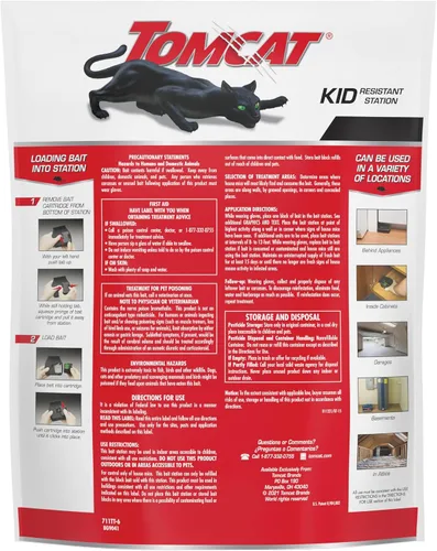 Vista 8 de Tomcat Mouse Killer(e) Estación recargable para uso en interiores, resistente a los niños (1 estación con 32 cebos) (paquete de 4)
