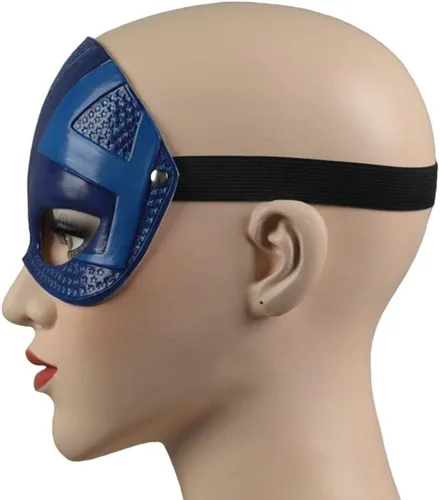 Vista 6 de Pigmiss Stargirl Máscara Courtney Whitmore de media cara, máscara de látex para cosplay, Halloween, fiesta, accesorios para hombres y mujeres