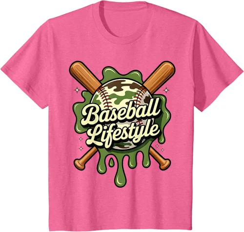 Vista 42 de Baseball Life Style 101 Apparel Youth Drip Baseball Boys Kid Camiseta