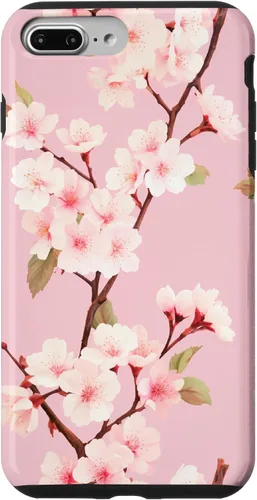 Vista 12 de Japanese Cherry Blossom Floral Flower Pattern Pastel Pink Case for iPhone 17