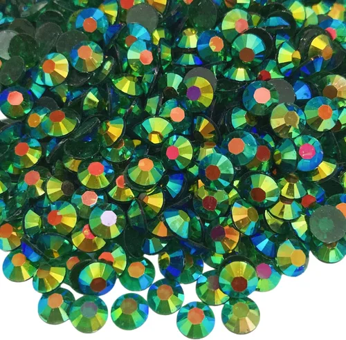 Vista 12 de Diamantes de imitación de resina con parte trasera plana, 10000 diamantes de imitación redondos de resina AB de 0.118 pulgadas para ropa, botellas