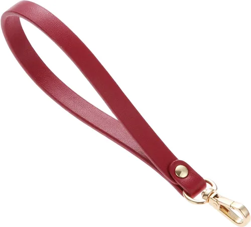 Vista 8 de Yetaha Correa de pulsera, correa corta de cuero genuino, cuerda de mango de Beige
