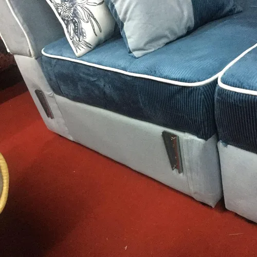 Vista 8 de KAFENDA Conector de muebles seccionales de 4 piezas, insertos para reposabrazos de sofá, conectores de diapositivas, accesorios a presión, Azul