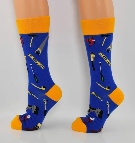 Vista 7 de ARAD Calcetines de martillo para hombres y mujeres, ropa con temática de herramientas locas