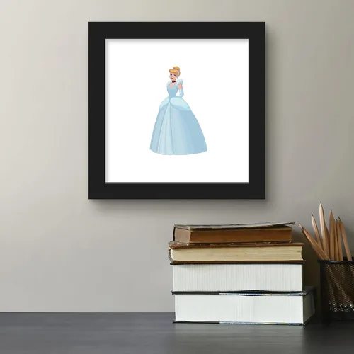 Vista 5 de Trends International Gallery Pops Disney Princess - Póster de pared de Cenicienta, 12 x 12 pulgadas, versión enmarcada en negro