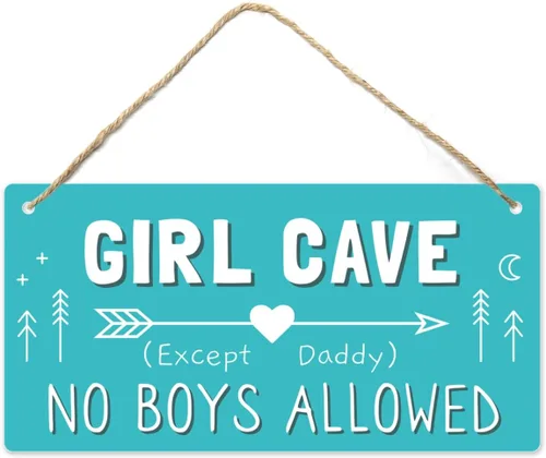 Vista 8 de Letrero Little Man Cave, 12″x6″ Decoración de Pared Colgante de Plástico PVC, Impresión de Alta Precisión, Resistente al Agua, Letrero de Puerta
