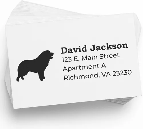 Vista 70 de Airedale Terrier Address Stamp, Custom Airedale Terrier Hand Stamp for Dog Lovers, Duo Rubber Return Address for Pet Owners