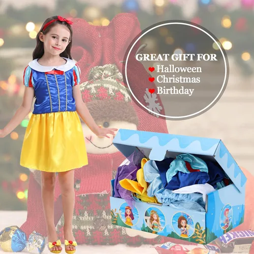 Vista 3 de VGOFUN Disfraz de princesa para niñas y niñas