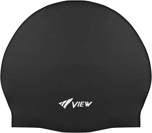 Vista 8 de Vista equipo de natación gorro de natación silicona goma, color negro Blanco