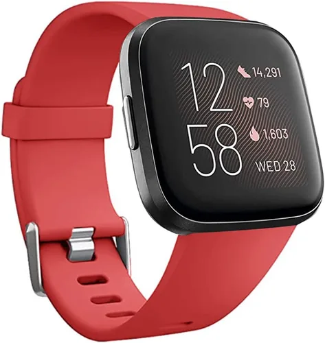 Vista 14 de Bandas de repuesto compatibles con Fitbit Versa/Versa 2 / Versa Lite, correa ajustable de silicona para accesorios clásicos, correas de fitness