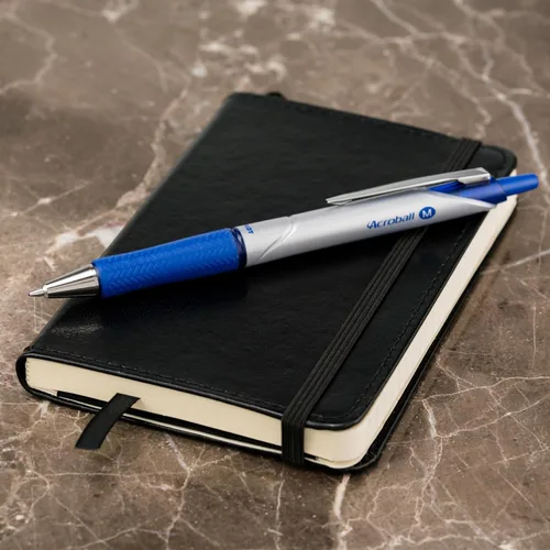 Vista 4 de Pilot Acroball Pro, pluma retráctil híbrido de gel con punta mediana, Azul (Blue Ink)