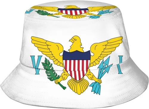Vista 32 de KiuLoam Sombreros de pescador unisex con bandera, sombreros de pescador plegables para exteriores, verano, viajes, senderismo, playa, gorras