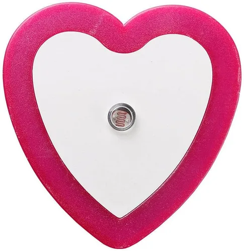 Vista 9 de ausuky 0.5W Plug-in Auto Sensor Control LED Noche Luz Lámpara Dormitorio Pasillo Corazón en forma de Corazón (blanco)