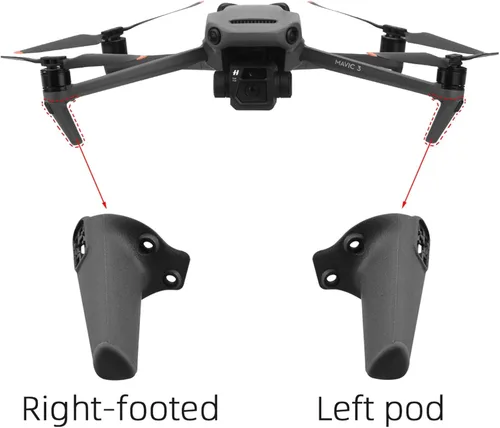 Vista 3 de SeiZed Tren de aterrizaje para DJI Mavic 3 Drone Reemplazo Soporte Mantenimiento Izquierda/Derecha Trípode Pieza Accesorios