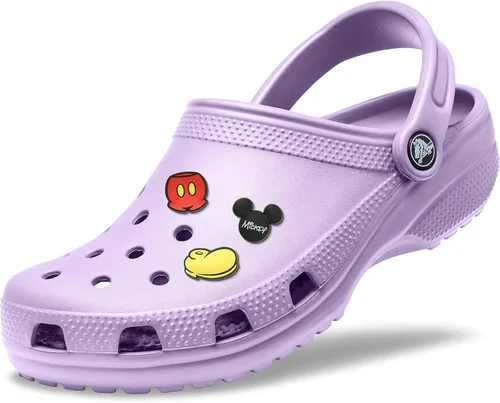 Vista 7 de Crocs Zuecos clásicos para hombre y mujer con dijes Jibbitz Character 3 paquetes