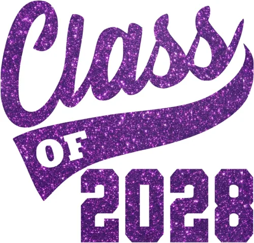 Vista 23 de Adhesivo de graduación para planchar en la clase de 2028, calcomanía para camiseta de secundaria, parche de graduación HTV para graduados