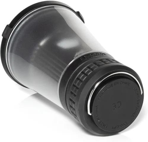 Vista 8 de Cascade Mountain Tech Linterna LED plegable IPX4 resistente al agua con 4 modos de luz, paquete de 3, negro/plateado