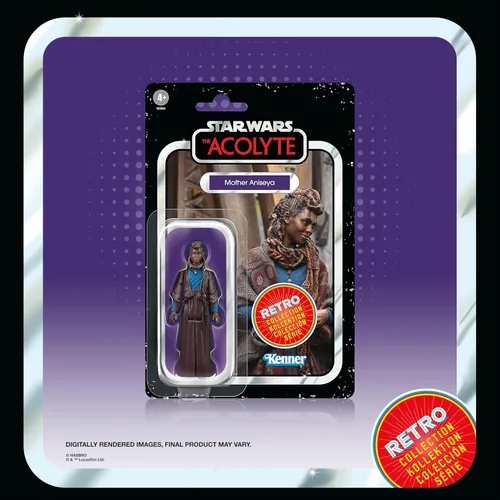 Vista 3 de STAR WARS Retro Collection The Acolyte - Paquete múltiple de figuras de acción coleccionables de 3.75 pulgadas, paquete de 6