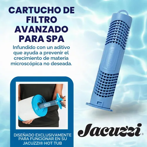 Vista 2 de Jacuzzi ProClear - Cartucho desinfectante mineral para spa, 2890-185, cartucho mineral para bañera de hidromasaje para las series J-300, J-400