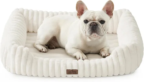 Vista 10 de COZY KISS Cama ortopédica para mascotas para gatos pequeños, cama rectangular lavable para mascotas con parte inferior antideslizante, cama suave