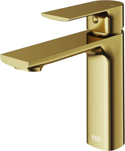 Vista 12 de VIGO Davidson - Grifo de lavabo de baño de un solo mango, 6 pulgadas, negro mate, diseño moderno, latón macizo, válvula de disco WaterSense