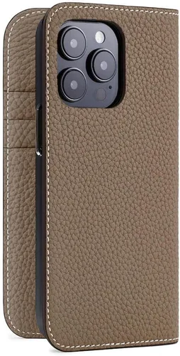 Vista 14 de BONAVENTURA Funda para smartphone Diary [iPhone15 Pro, negro x Etoupe] BODTR15P-BKET