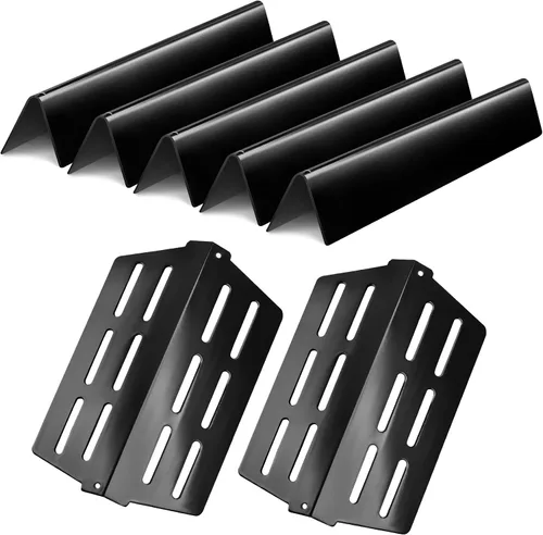 Vista 12 de GasSaf Barras aromatizantes de parrilla 17.5, deflector de calor para Weber Genesis Parts 310, barra de sabor para Weber Genesis 300 310 320 330