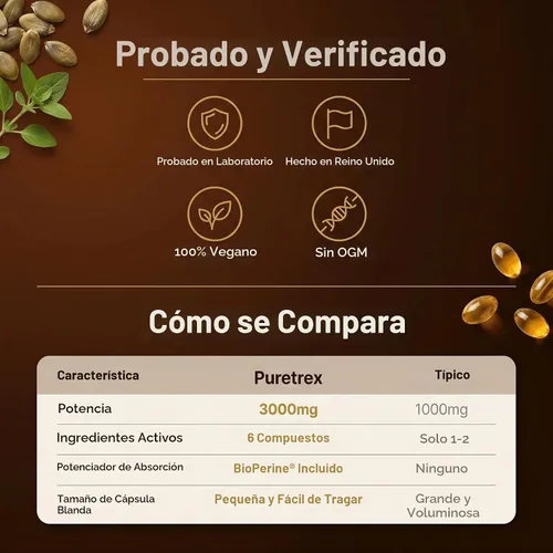 Vista 7 de Aceite de semilla de calabaza con palma enana, beta-sitosterol
