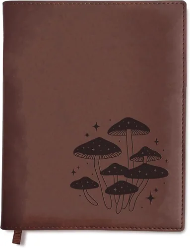 Vista 12 de Diario de cuero de Sunny Lark con alas de ángel Diario de cuero rellenable para mujeres y hombres Diario de oración espiritual con alas de ángel