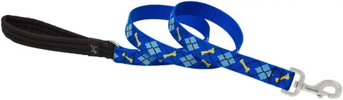 Vista 4 de LupinePet Originals - Correa acolchada de 1/2 pulgada para perros pequeños con asa acolchada de 6 pies