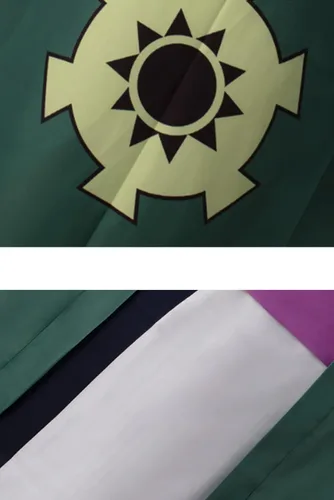Vista 6 de Disfraz de Roronoa para hombre disfraz de anime Wano kimono chaqueta de Halloween