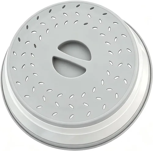 Vista 40 de Cubierta plegable antisalpicaduras para microondas, cubierta de plato para microondas con ventilación de vapor (10.5 pulgadas, beige) Microwave