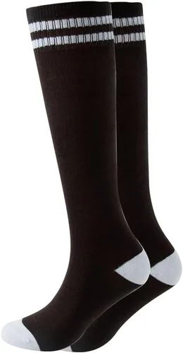 Vista 13 de Calcetines altos hasta la rodilla para niños, calcetines de fútbol de algodón para niños, niñas, niños pequeños