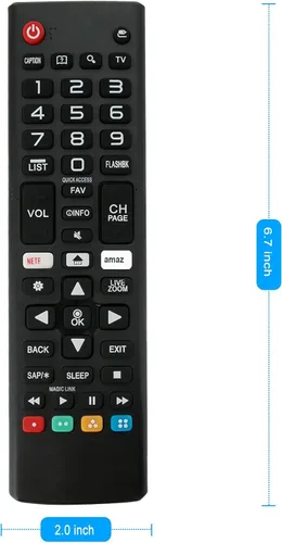 Vista 4 de AKB75095307 Reemplazo remoto para LG TV 43UJ6300 43UJ6050 43UJ6350 49UJ6300 49UJ6050 32LJ550M 32LJ550M-UB 65UJ6300-UA 75UJ666 520 5 5UJ6520 43UJ6200