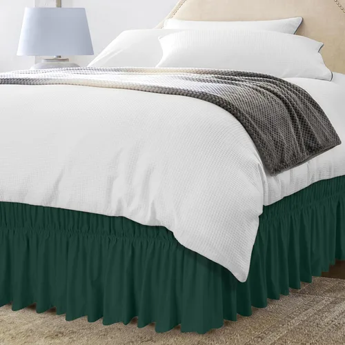 Vista 16 de Utopia Bedding Falda de Cama Elástica Twin - Volante de Fácil Colocación - Falda de Cama de Microfibra con Cinturón Elástico Ajustable Caída