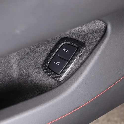Vista 3 de Sekhyna Cubierta de botón del interruptor del maletero compatible con Corvette C8 Stingray 2020 2021 2022 2023 fibra de carbono real / ABS 1 pieza