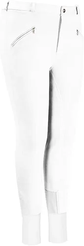 Vista 4 de TuffRider Pantalones de asiento completo de algodón regular para hombre Negro