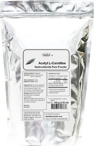 Vista 3 de ALC Acetil L-Carnitina HCl Polvo Pure Form (17.64 oz (1.1 Lb))