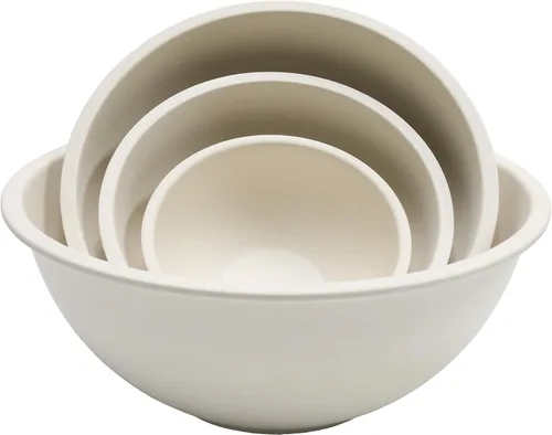 Vista 7 de Chef Craft Eco Bamboo Fiber - Juego de cuencos para mezclar, 4 piezas, color azul