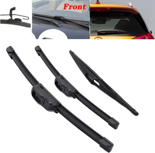 Vista 2 de Front Wiper Blades for Nissan X-Trail Xtrail T32 Rogue MK2 2013-2019, 26"/17"/12" Front And Rear Wipers