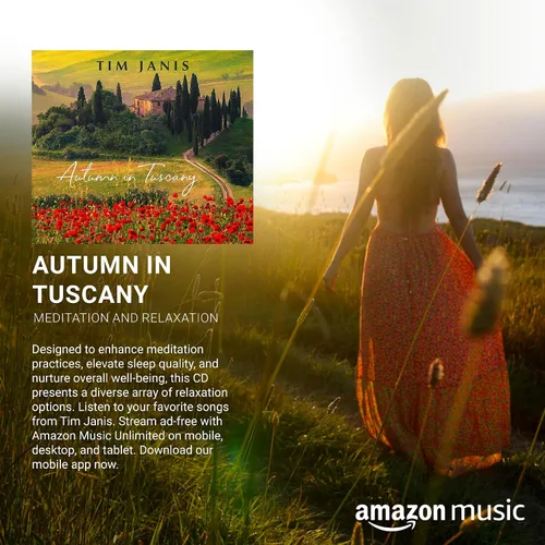 Vista 5 de Tim Janis Otoño en Toscana: meditación y relajación sonidos calmantes para un sueño reparador profundo, alivio del estrés, música relajante, música