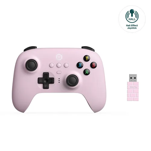 Vista 2 de 8Bitdo Ultimate 2.4G Wireless Controller, Hall Effect Joystick Update, Gaming Controller with Charging Dock for PC, Android, Steam Deck & Apple