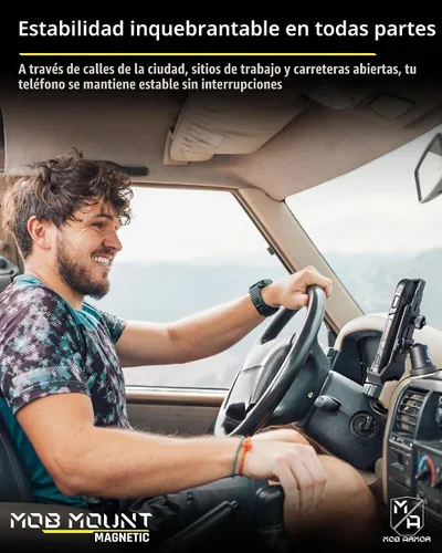Vista 5 de Mob Armor Soporte magnético resistente para teléfono de coche