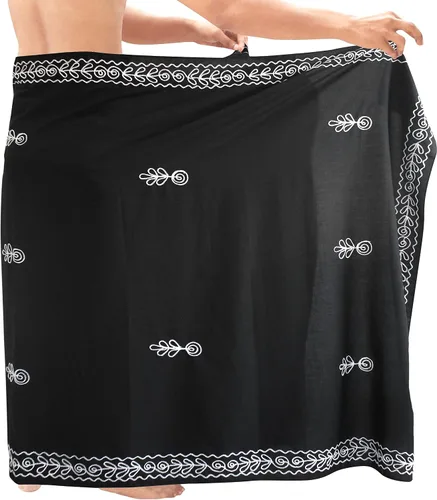 Vista 2 de LA LEELA Traje de baño de playa para hombre, casual, pareo samoano, pareo, pareo estándar, lava, vacaciones, vacaciones, verano, ropa de playa